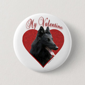 My Belgian Sheepdog Valentine Pinback Button