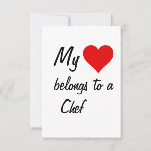 My Belongs To A Chef Card