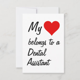 My Belongs To A Dental Assistant Card