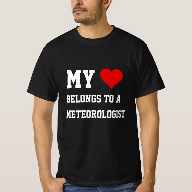 My Belongs To A Meteorologist T-Shirt (Front)