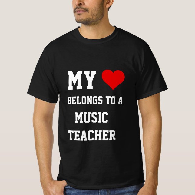 My Belongs To A Music Teacher T-Shirt (Front)
