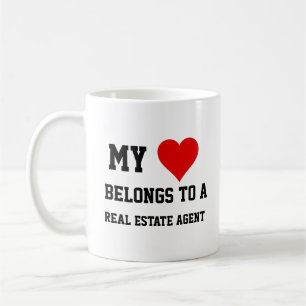 My Belongs To A Real Estate Agent Coffee Mug