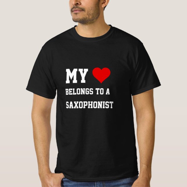 My Belongs To A Saxophonist T-Shirt (Front)