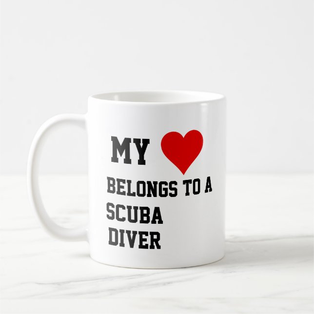 My Belongs To A Scuba Diver Mug (Left)