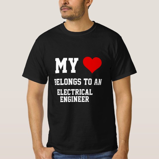 My Belongs To An Electrical Engineer T-Shirt (Front)