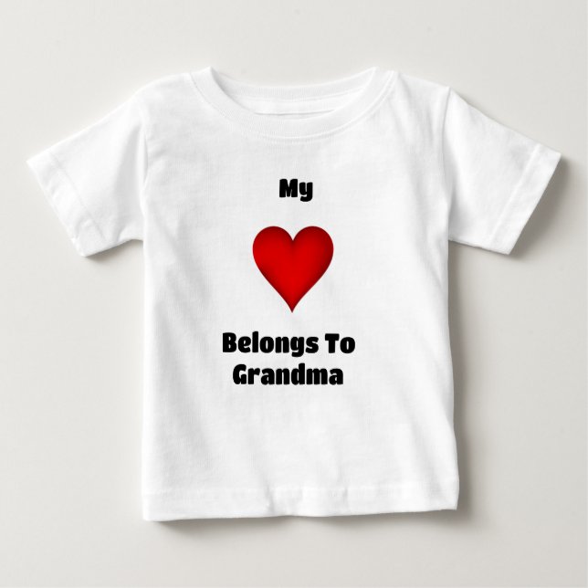 My ♥️ Belongs To Grandma T-Shirt (Front)