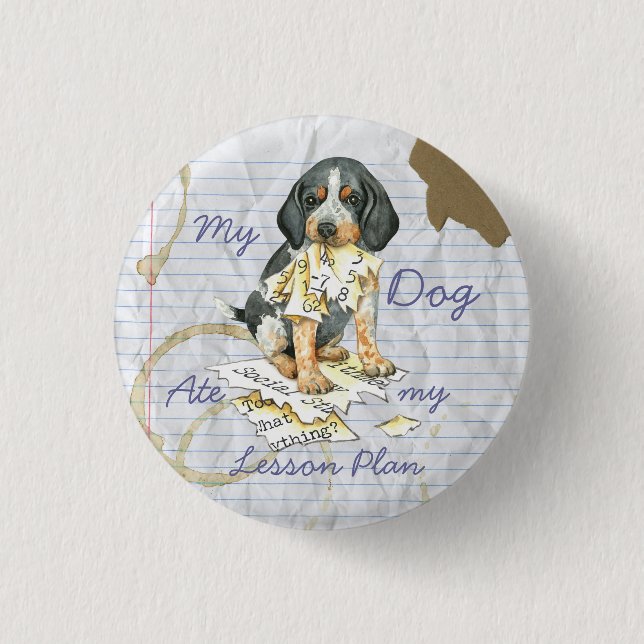 My Berner Ate My Lesson Plan Button (Front)