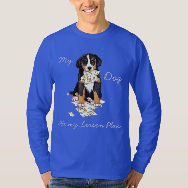 My Berner Ate My Lesson Plan T-Shirt (Front)