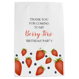 My Berry First Birthday Medium Gift Bag