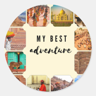 MY BEST ADVENTURE CLASSIC ROUND STICKER