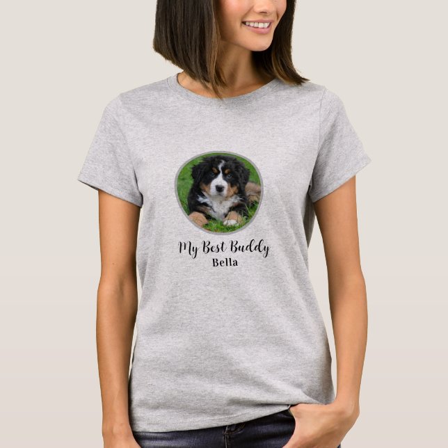 My Best Buddy personalized dog photo T-Shirt (Front)