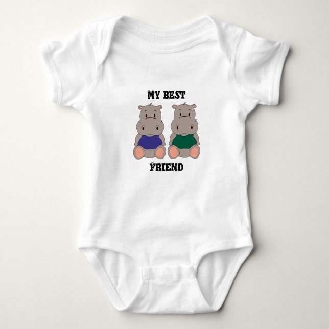 My best friend baby bodysuit (Front)