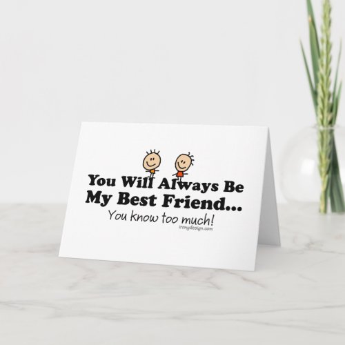 My Best Friend Card