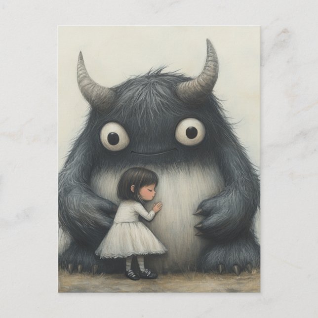 My Best Friend Child and Monster Postcard (Front)