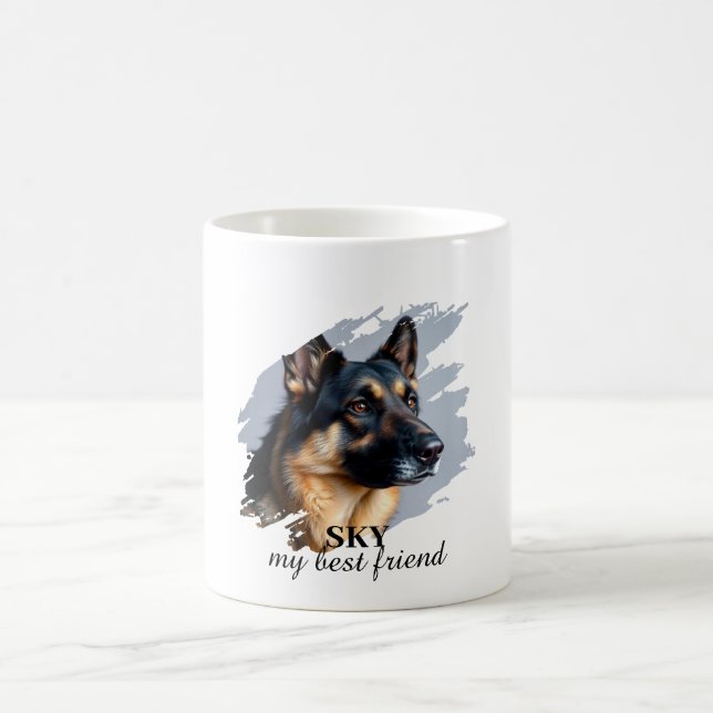"My Best Friend" Custom Dog Photo Mug (Center)