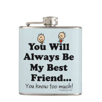 My Best Friend Hip Flask