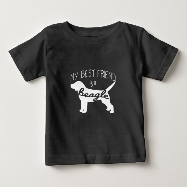 My Best Friend is a Beagle (2) Baby T-Shirt (Front)