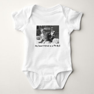 My best friend is a Pit Bull Baby Bodysuit