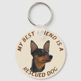 My Best Friend (Miniature Pinscher) Keychain