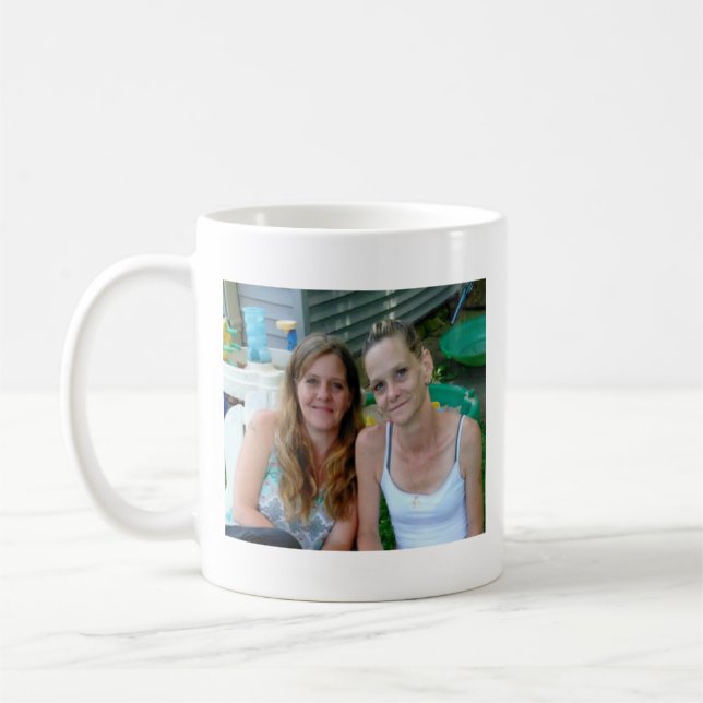 My Best Friend, My Sister, Personalized Photo Coffee Mug (Left)