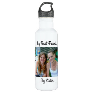 My Best Friend, My Sister, Personalized Photo Stainless Steel Water Bottle