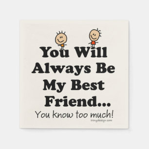My Best Friend Paper Napkins