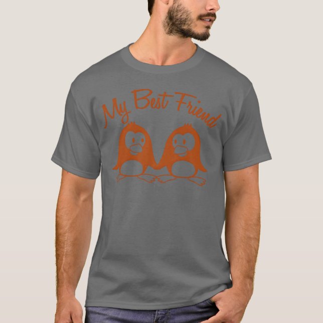 My Best Friend Penguinset Pairwo Friendseam friend T-Shirt (Front)