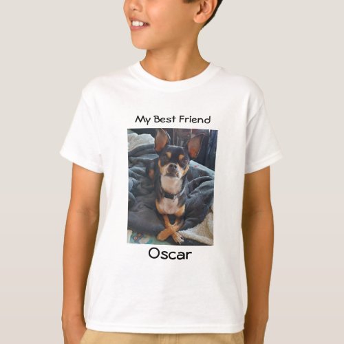 My Best Friend  Personalized Dog Name and Picture T_Shirt