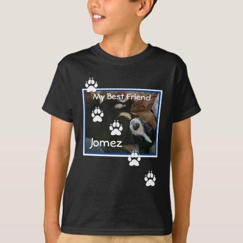 My Best Friend  Personalized Dog Name and Picture T_Shirt