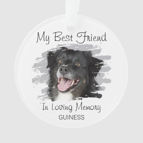 My Best Friend  Pet Memorial Ornament