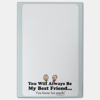 My Best Friend Post-it Notes