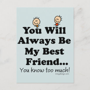 My Best Friend Postcard