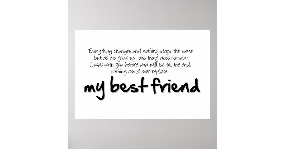 My best friend poster | Zazzle