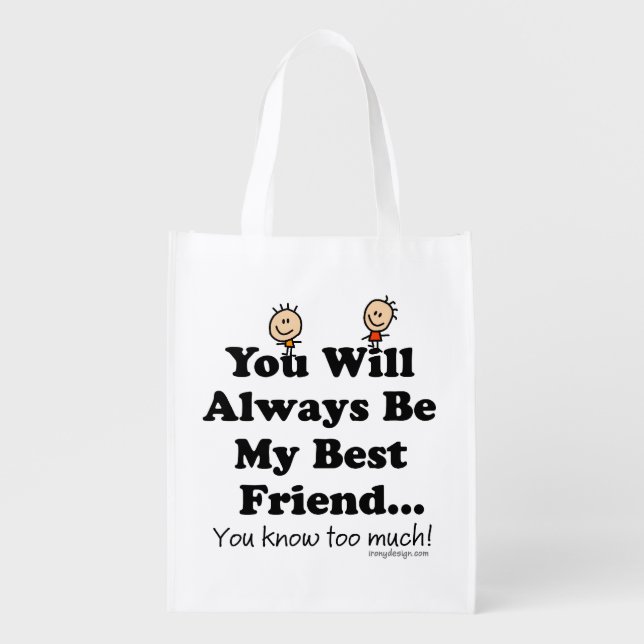 My Best Friend Reusable Grocery Bag (Front)