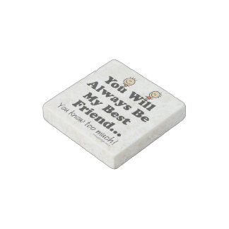 My Best Friend Stone Magnet
