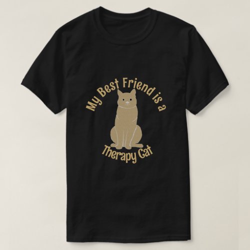 My Best Friend Therapy Cat T_Shirt