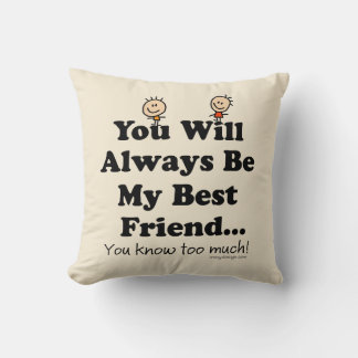 My Best Friend Throw Pillow