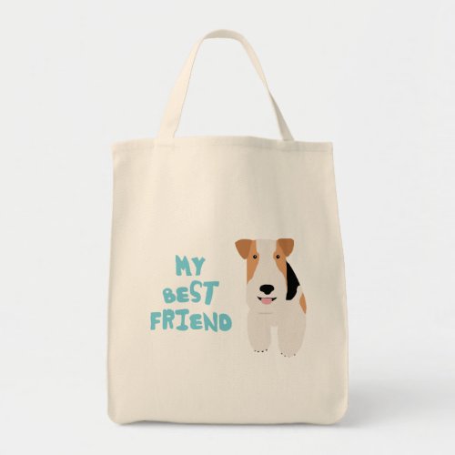 My Best Friend Wire Fox Terrier Tote Bag