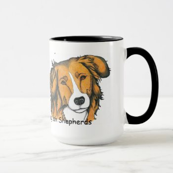 My Best Friends English Shepherds Mug!! Mug by ArtfulPawDesigns at Zazzle