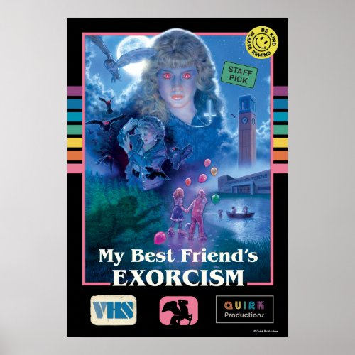 My Best Friends Exorcism Vintage VHS Cover Poster