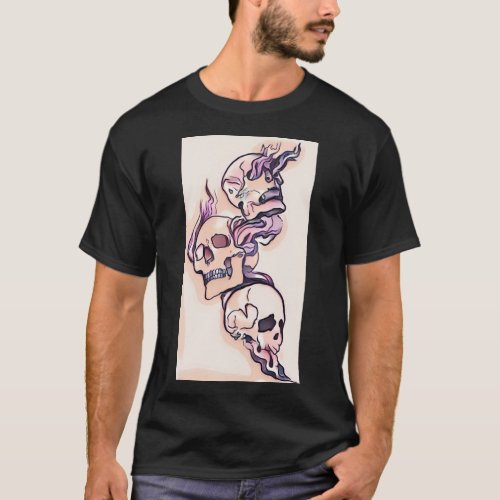 My Best Friends Gift The Skull Printed T Shirt 