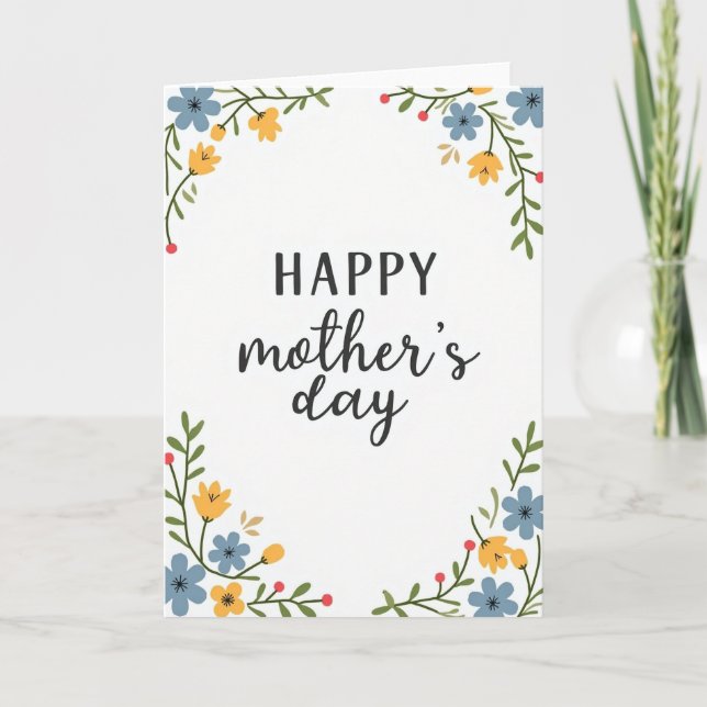 My Best Mothers Day Art Card (Front)