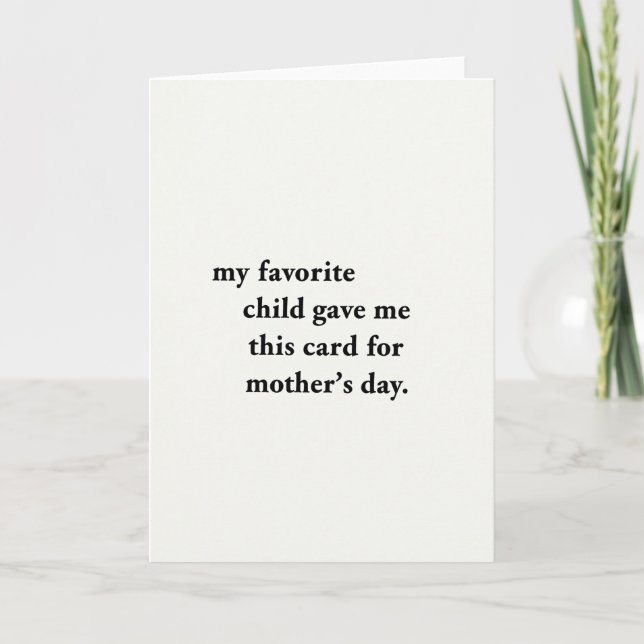 My Best Mothers Day Gift Card (Front)