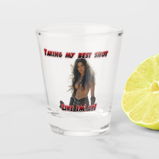 My best shot (Shot glass) Shot Glass (Front)