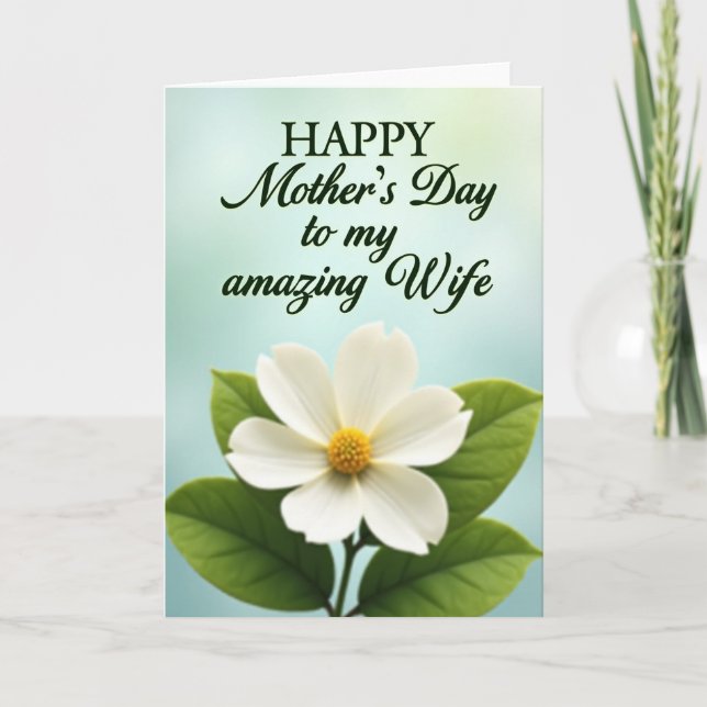 My Best Wife Mothers Day Card (Front)