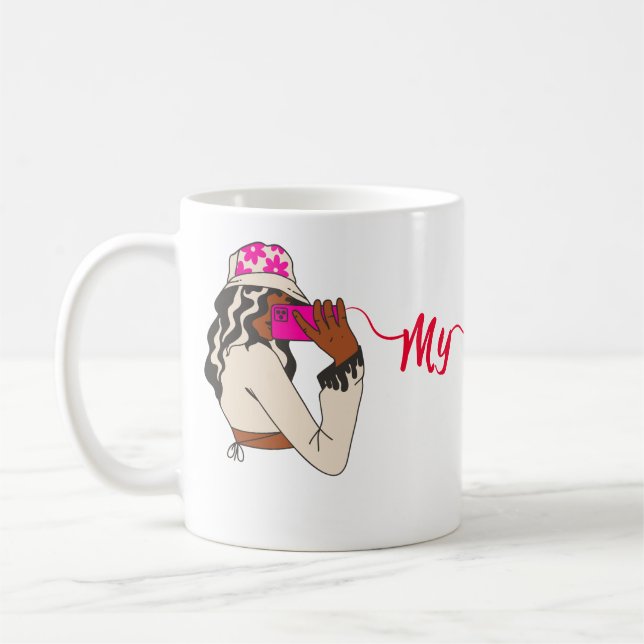 My Bestie Call Mug – Girls Chatting Design (Left)