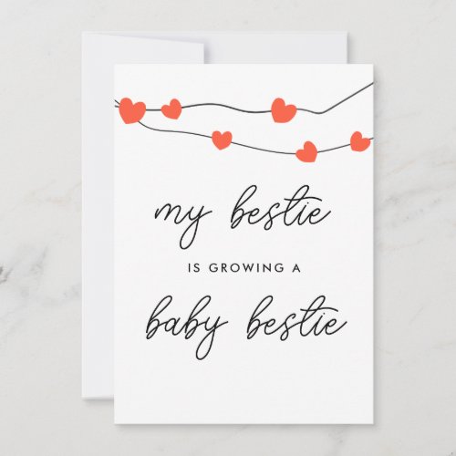 My Bestie Is Pregnant Mommy To Be Pregnancy Card