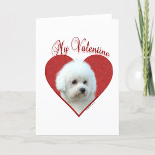 My Bichon Frise Valentine Holiday Card