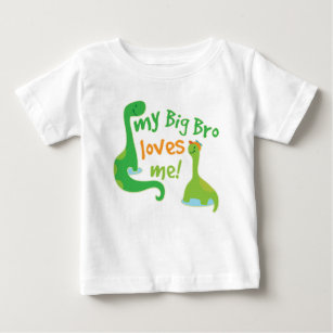 My Big Bro Loves Me Baby Brother Gift Baby T-Shirt