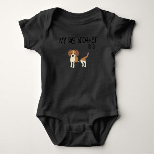 My Big Brother is a Beagle, Baby Shower Gift, Dog Bodysuit